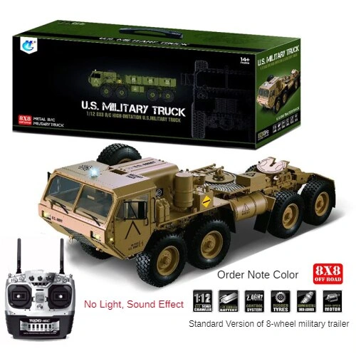 Conquer Any Terrain Remote Control 1/12 Scale Military Truck Model Toy